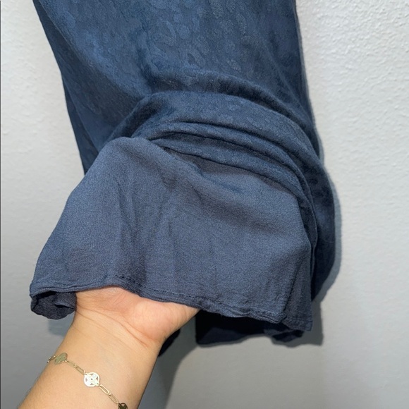 Style Rack Blue Ribbed Slip Dress for Night Out - Picture 6 of 9